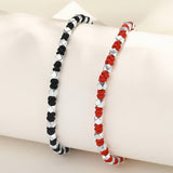 Bracelet Couple Cœur à Cœur Argent 925 – Symbole d'Amour - Biloria