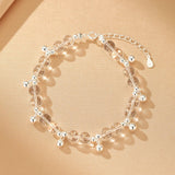 Bracelet Cristal de Roche Argent pour Femme – Pureté et Sérénité - Biloria