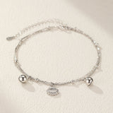 Bracelet de Cheville Coquillage Argent 925 – Bijou Marin - Biloria