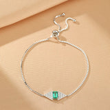 Bracelet Émeraude Argent 925 - Bijou Feng Shui Harmonie - Biloria