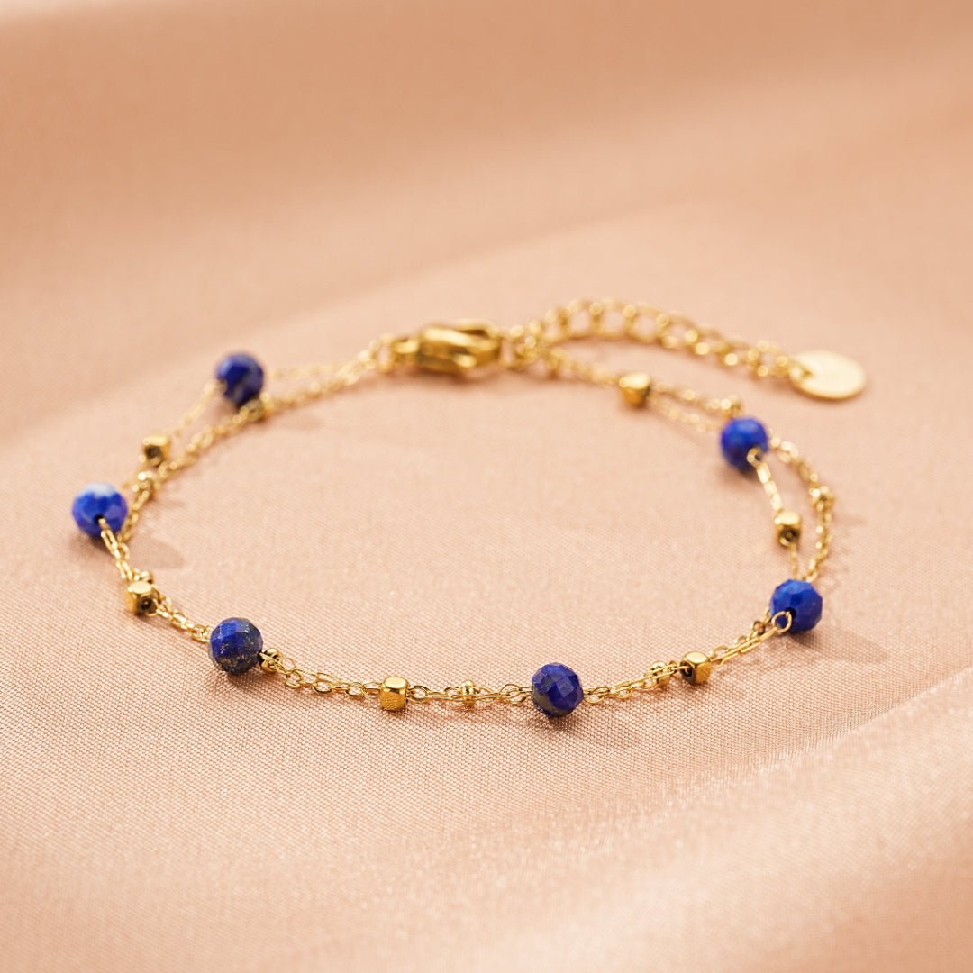 Bracelet en Amazonite et Lapis Lazuli – Bijou Féminin Constellé - Biloria