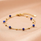 Bracelet en Amazonite et Lapis Lazuli – Bijou Féminin Constellé - Biloria