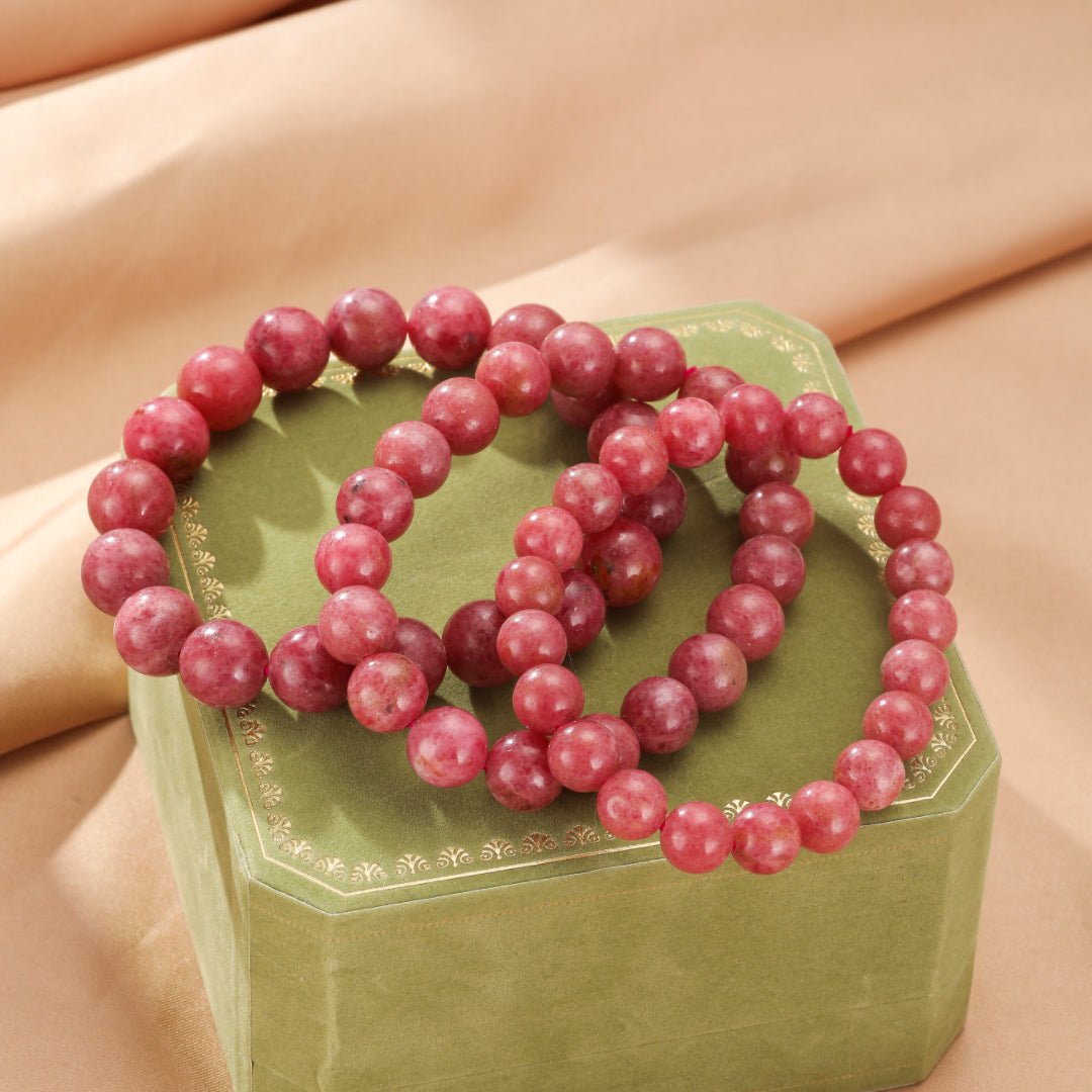 Bracelet en Rhodonite Naturelle – Sérénité et Équilibre Émotionnel - Biloria