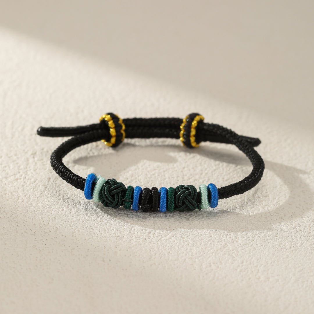 Bracelet Enfant Ajustable en Corde Tressée – Nœud Porte-Bonheur - Biloria