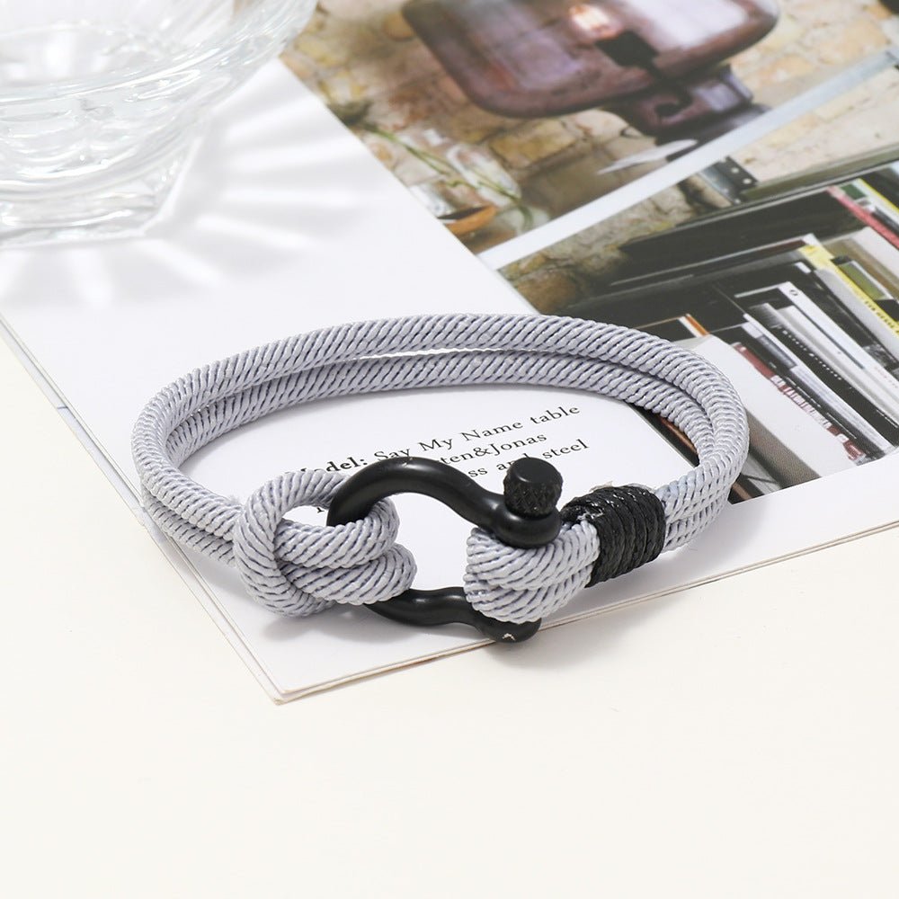 Bracelet Homme Cordon Milan - Courage Coloré - Biloria