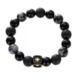 Bracelet Homme Obsidienne Fragment Galactique – Bijou de Méditation - Biloria