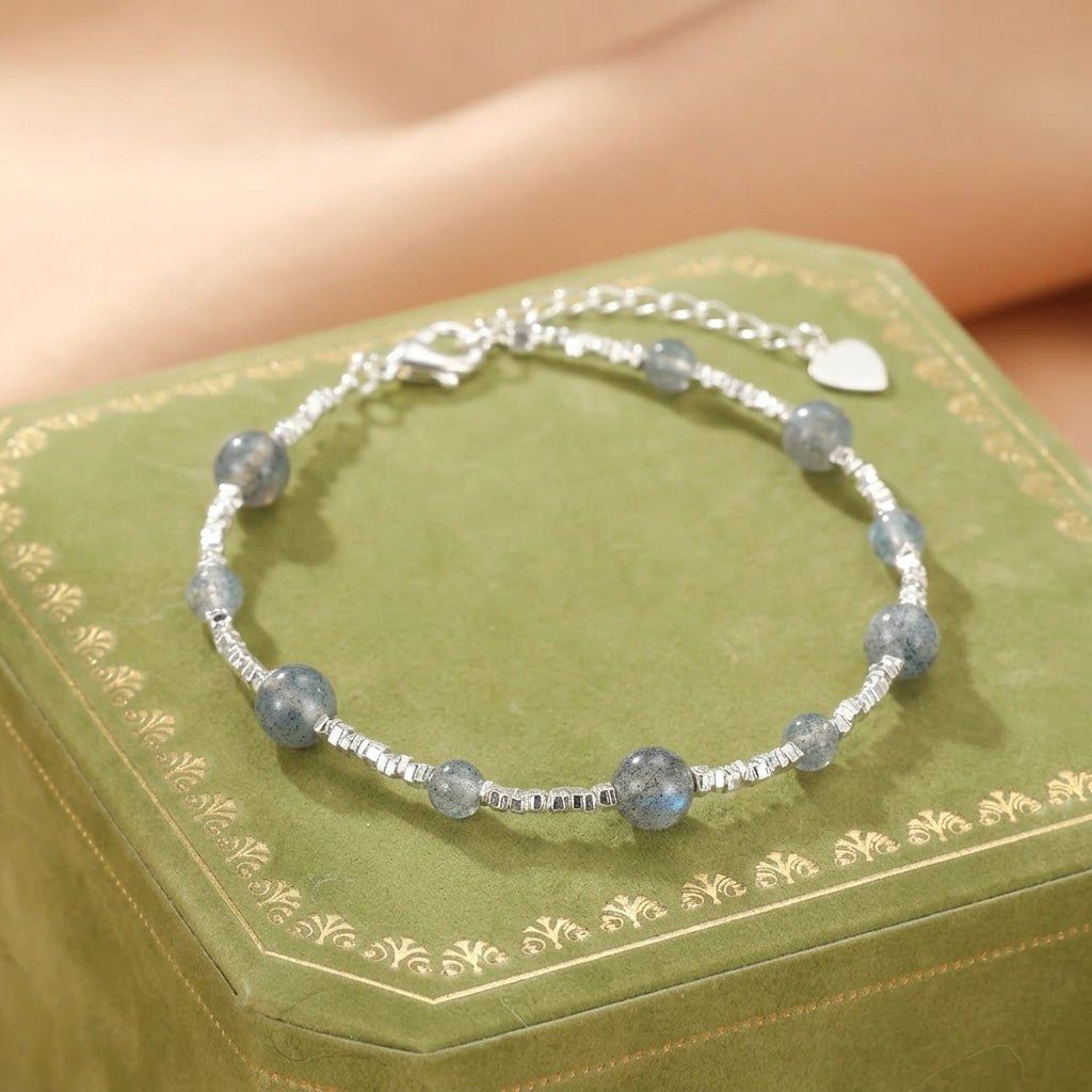 Bracelet Labradorite Argent S925 – Cadeau Femme Protecteur - Biloria