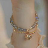 Bracelet Labradorite Artisanal Fait Main – Protection et Sérénité - Biloria