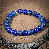 Bracelet Lapis Lazuli Homme Argent 925 – Élégance Discrète - Biloria