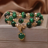 Bracelet Œil de Tigre et Charme Renard pour le Bien-être - Biloria