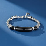 Bracelet Œil de Tigre ou Obsidienne pour Homme Protection et Confiance - Biloria