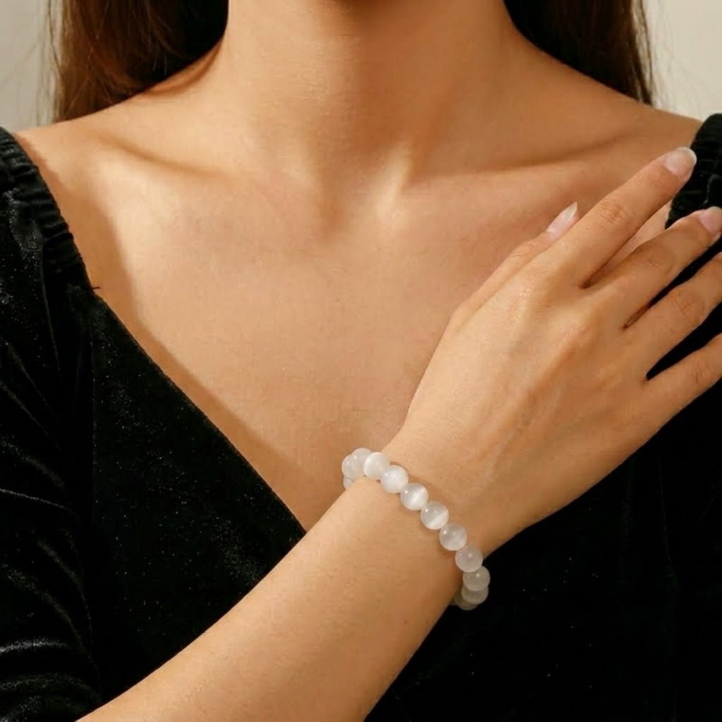 Bracelet Pierre de Lune Blanche – Féminité et Harmonie - Biloria