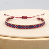 Bracelet Tibétain Trio Essence – Apatite Bleue, Argent et Fil Tressé - Biloria