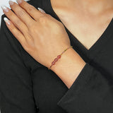 Bracelet Tourmaline et Quartz Fraise pour un Bien-être Émotionnel - Biloria