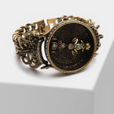 Bracelet Vintage Zircon Roi Grenouille pour une Touche Royale - Biloria