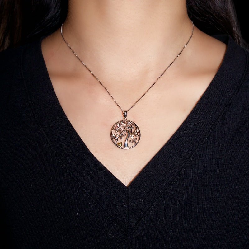 Collier Arbre de Vie Argent 925 – Symbole de Croissance et d'Affection - Biloria