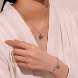 Collier Aventurine Argent 925, Bijou Spirituel Fait Main - Biloria