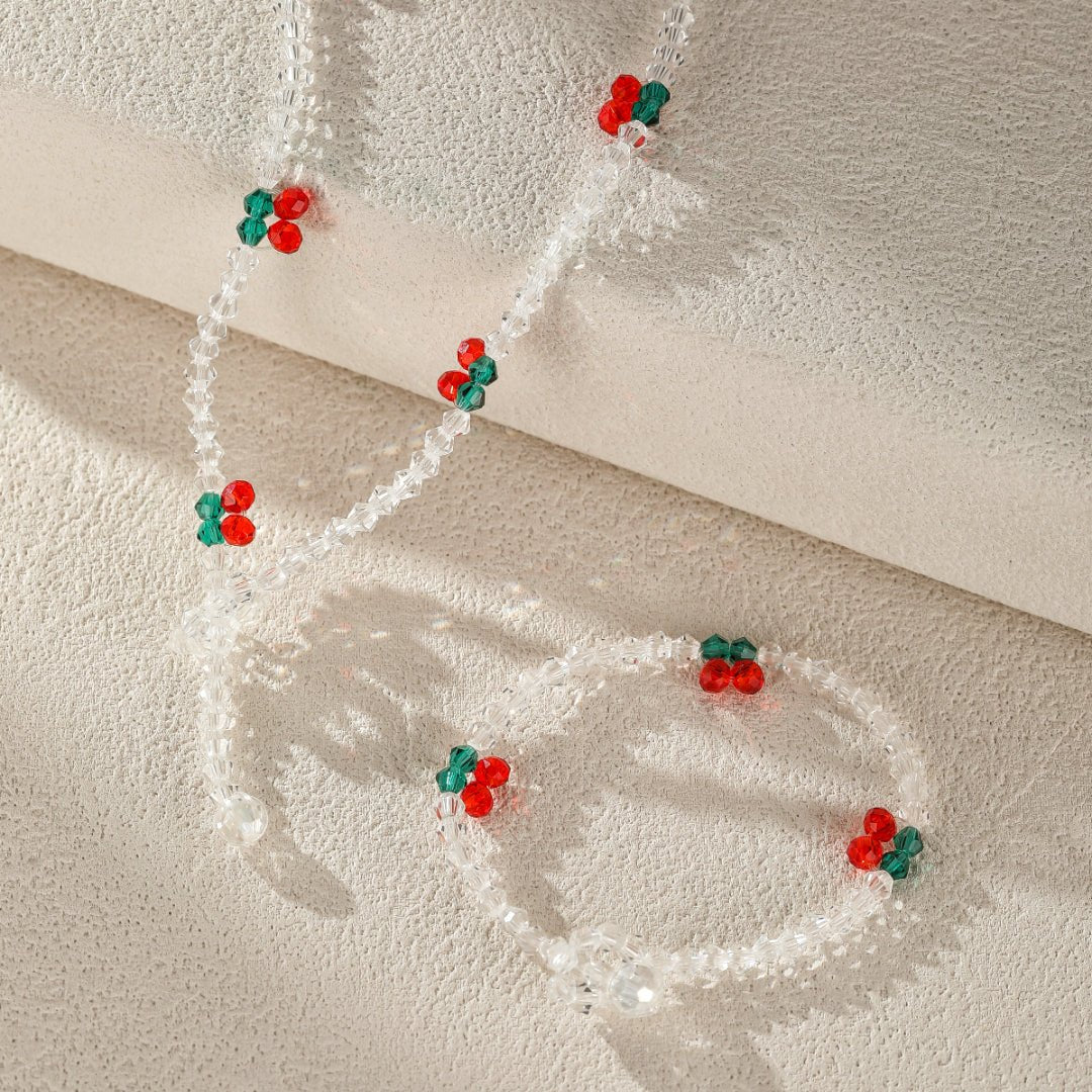 Collier et Bracelet Cerises pour Enfant – Bijoux Fruités - Biloria