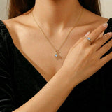 Collier Labradorite en Argent Plaqué Or - Protection et Éclat - Biloria