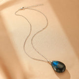 Collier Labradorite Naturelle – Pendentif Aurore - Biloria