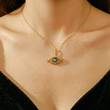 Collier Œil Mystique en Labradorite – Bijou Protecteur - Biloria