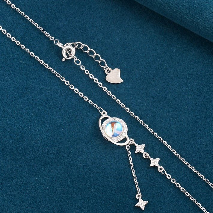Collier Pierre de Lune Argent 925 – Bijou Artisanal Fait Main - Biloria