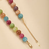 Collier Tourmaline Multicolore 40 cm – Bijou Énergétique - Biloria