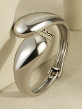 Metallic Stainless Steel Open Bracelet