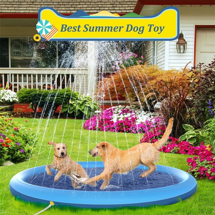 Splash Water Play Pad – Family & Pet Cooling Splash Sprinkler