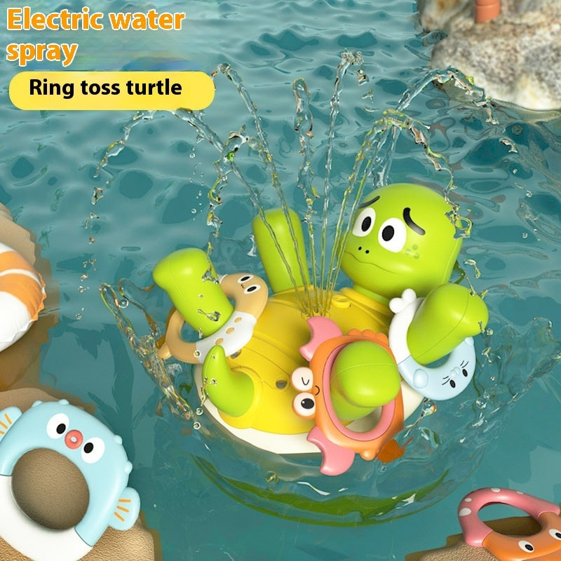 Splash Turtle Ring Toss Fountain – Interactive Bath & Water Play Toy