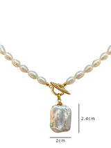 Luxury Fashion Pearl French Pendant Necklace