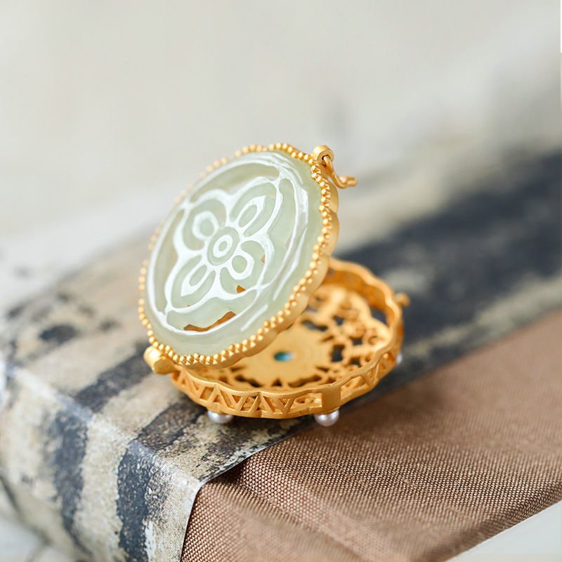 Pendentif Ouvrable Jade Lotus – Bijou Spiritualité - Biloria