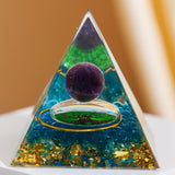 Pyramide Orgonite Améthyste Arbre de Vie 6cm – Décoration Zen - Biloria