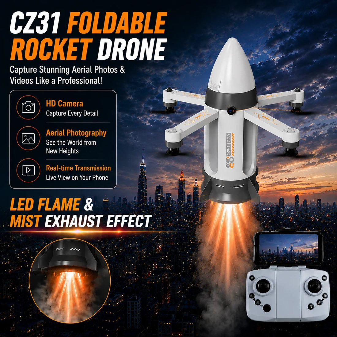 Mission Control Rocket Drone