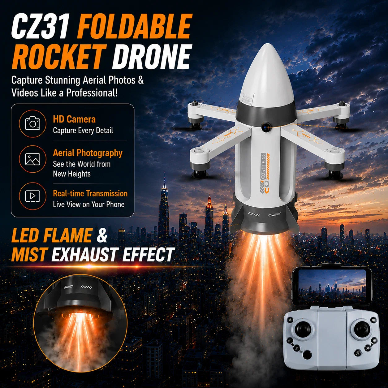 Mission Control Rocket Drone