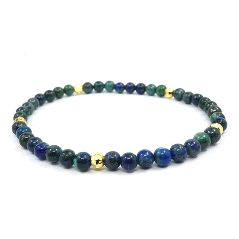 Tresse Tibétaine Lapis Lazuli Argent - Sagesse Intérieure - Biloria